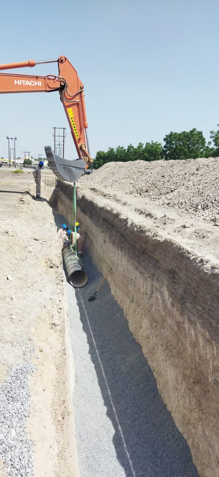 Pipeline lifting and installation operation